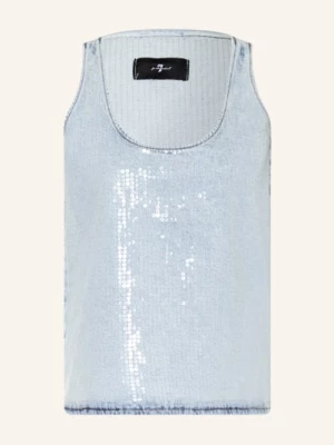 Obrázek produktu 7 For All Mankind Džínová Sukně S Flitry tmavě modrá