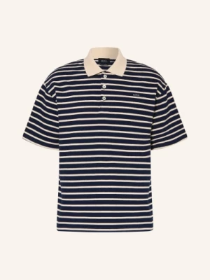 Obrázek produktu A.P.C. Jerseyové Polo Tričko tmavě modrá / krémová