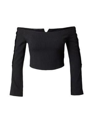 Obrázek produktu ABOUT YOU x Toni Garrn Top 'Camilla' šedá / černá
