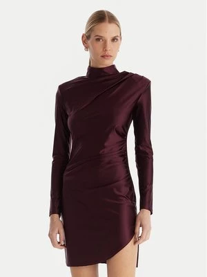 Obrázek produktu ACCESS FASHION Koktejlové šaty 54-3037-170 Bordó Slim Fit