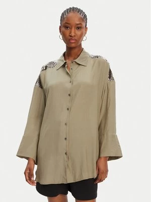 Obrázek produktu ACCESS FASHION Košile 53-7027-437 Zelená Loose Fit