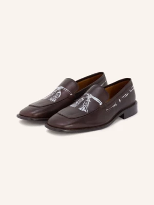 Obrázek produktu Acne Studios Mokasíny tmavě hnědá / bílá