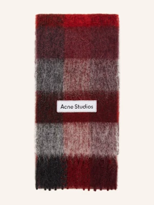 Obrázek produktu Acne Studios Šála S Alpakou tmavě červená / světle červená / šedá