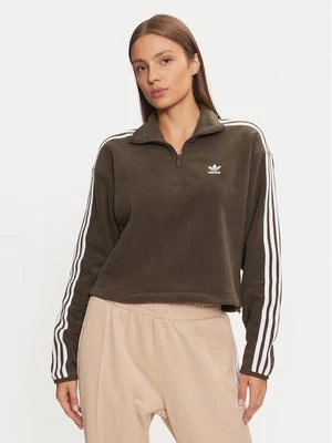 Obrázek produktu adidas Fleecová mikina Polar Fleece 1/2 Zip IW3164 Zelená Loose Fit