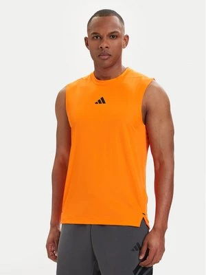 Obrázek produktu adidas Funkční tričko D4T PrimeLift 3 Stripes KD0374 Oranžová Slim Fit