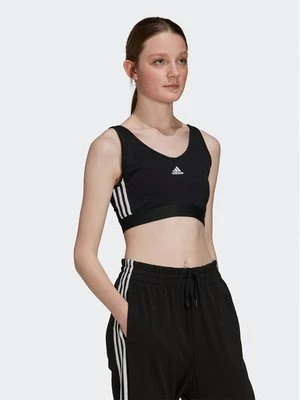 Obrázek produktu adidas Funkční tričko Essentials 3-Stripes Crop Top With Removable Pads GS1343 Černá