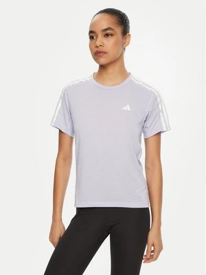 Obrázek produktu adidas Funkční tričko Own the Run 3-Stripes JD2276 Fialová Regular Fit