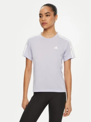 Obrázek produktu adidas Funkční tričko Own the Run 3-Stripes JD2276 Fialová Regular Fit
