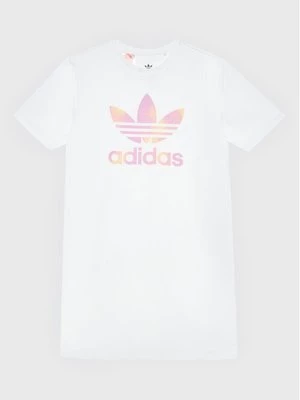 Obrázek produktu adidas Každodenní šaty Graphic Logo HK2935 Bílá Relaxed Fit