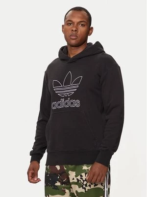 Obrázek produktu adidas Mikina adicolor Outline Trefoil IU2373 Černá Loose Fit