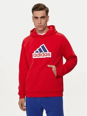 Obrázek produktu adidas Mikina Future Icons Badge of Sport IS8338 Červená Regular Fit