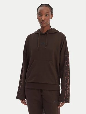 Obrázek produktu adidas Mikina Seasonal Essentials Leopard Print KA4683 Hnědá Loose Fit