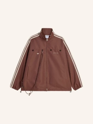 Obrázek produktu Adidas Originals Bunda sftm007 tmavě hnědá / krémová / žlutá