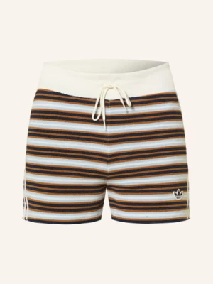 Obrázek produktu Adidas Originals Froté Šortky Booty S Pruhy tmavě modrá / koňaková / tmavě modrá