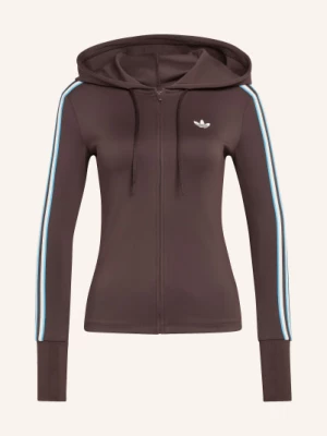 Obrázek produktu Adidas Originals Mikina Hooded Trefoil Zipper tmavě hnědá
