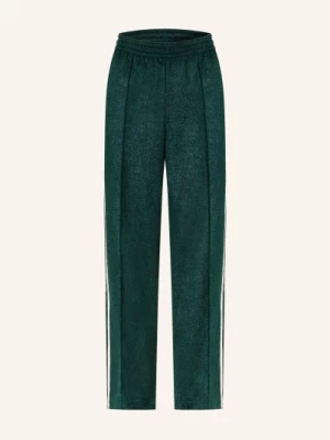 Obrázek produktu Adidas Originals Tepláky Mohair Firebird tmavě zelená / bílá