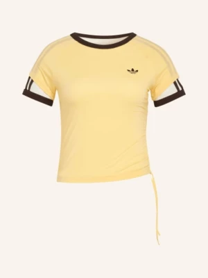 Obrázek produktu Adidas Originals Tričko Layered Calitee Z Kombinace Materiálů tmavě žlutá / tmavě hnědá / bílá