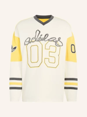 Obrázek produktu Adidas Originals Tričko S Dlouhým Rukávem Originals Hockey Ze Síťoviny krémová / tmavě šedá / žlutá