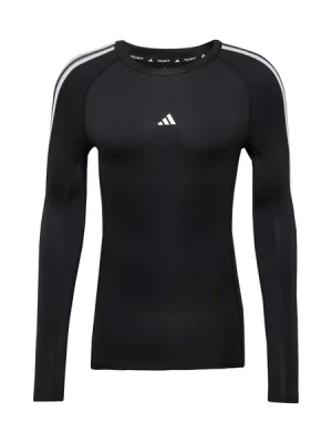 Obrázek produktu ADIDAS PERFORMANCE Funkční tričko 'TECHFIT Compression Training 3-Stripes Long Sleeve'  černá / bílá