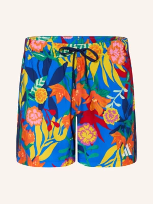 Obrázek produktu Adidas Plavky Mexicana Florals 3 Stripes Swim Shorts 5 Inch tmavě modrá / červená / žlutá
