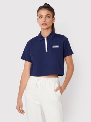Obrázek produktu adidas Polokošile Crop HL6572 Tmavomodrá Relaxed Fit