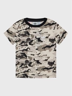 Obrázek produktu adidas T-Shirt Allover HK0276 Béžová Regular Fit