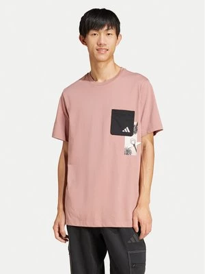 Obrázek produktu adidas T-Shirt Lens Elevated Pocket Graphic JJ3927 Růžová Loose Fit