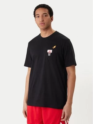 Obrázek produktu adidas T-Shirt Mini Embroidery Basketball Graphic KB2526 Černá Regular Fit