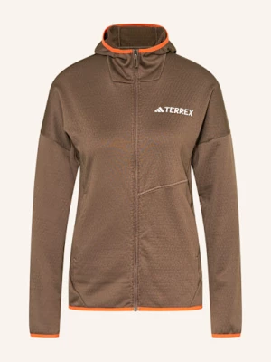 Obrázek produktu Adidas Terrex Fleecová Bunda Terrex Xperior Climawarm Lifgt Fleece Hooded hnědá