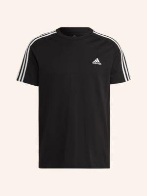 Obrázek produktu Adidas Tričko Essentials Single Jersey 3-Stripes černá / bílá