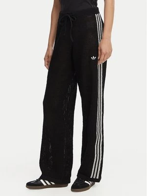 Obrázek produktu adidas Úpletové kalhoty Knitted Crochet Firebird KC6494 Černá Regular Fit