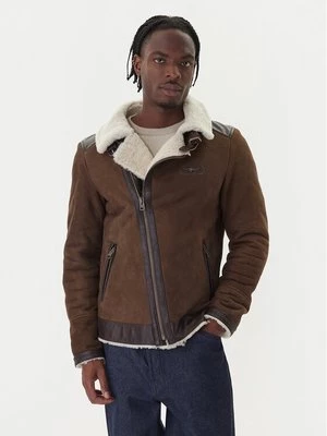 Obrázek produktu Aeronautica Militare Kožená bunda 252PN0164U100893 Hnědá Regular Fit