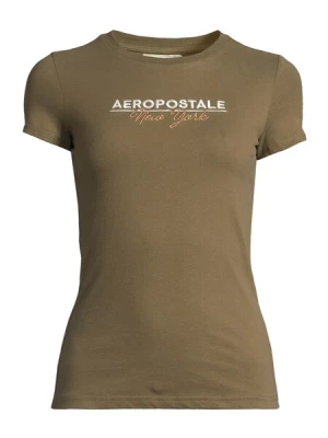 Obrázek produktu AÉROPOSTALE Tričko  zlatá / olivová / bílá