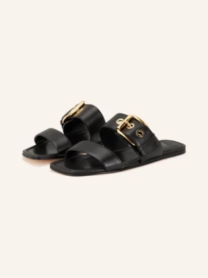 Obrázek produktu Agl Pantofle Elsy Buckles černá / zlatá