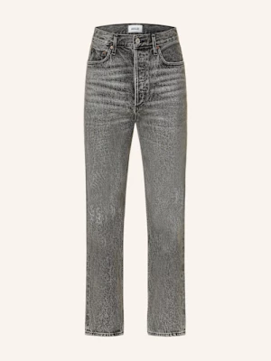 Obrázek produktu Agolde Straight Džíny 90's Pinch Waist Crop audit worn vint blk