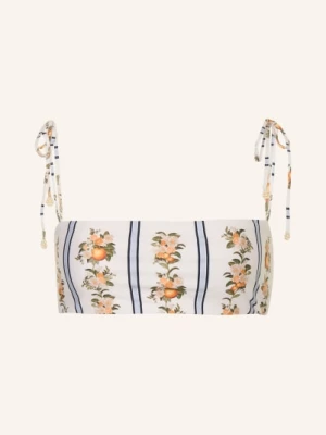 Obrázek produktu Agua By Agua Bendita Bikiny S Bandeau Topem Primavera Valle krémová / černošedá / oranžová
