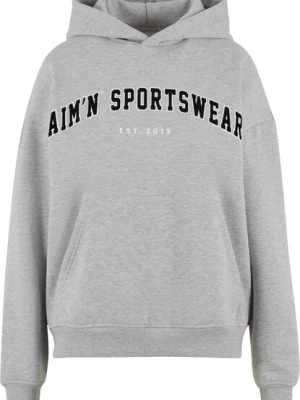 Obrázek produktu Aim'n Mikina 'Varsity Sweat'  šedá / černá / bílá