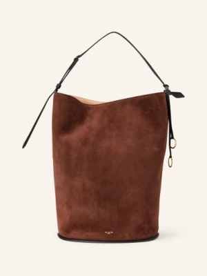Obrázek produktu Alaïa Taška Přes Rameno Hip Large S Kapsičkou tmavě hnědá / černá ALAÏA