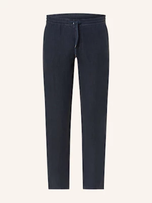 Obrázek produktu Alberto Lněné Kalhoty House V Joggingovém Stylu Tapered Fit tmavě modrá