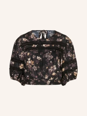 Obrázek produktu Allsaints Blůza Peony černá / hnědá / tmavě žlutá