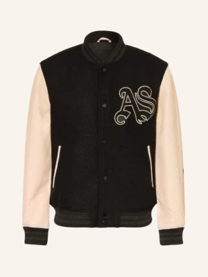 Obrázek produktu Allsaints College Bunda Holloway Z Kombinace Materiálů černá / režná
