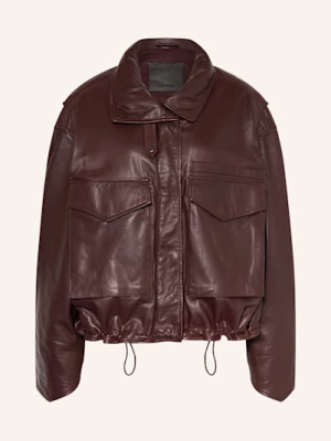 Obrázek produktu Allsaints Kožená Bunda Clay tmavě červená