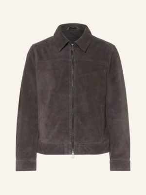Obrázek produktu Allsaints Kožená Bunda Rhone tmavě šedá