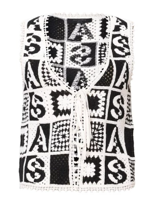 Obrázek produktu AllSaints Pletená vesta 'Florence'  černá / bílá