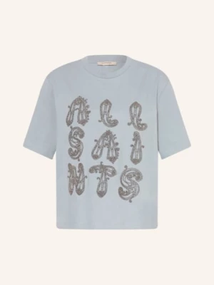 Obrázek produktu Allsaints Tričko Ella S Ozdobnými Korálky tmavě modrá / stříbrná