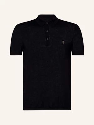 Obrázek produktu Allsaints Úpletová Polokošile Mode Merino Z Merino Vlny černá