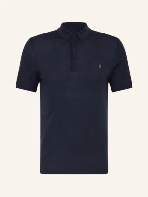 Obrázek produktu Allsaints Úpletová Polokošile Mode Merino Z Merino Vlny tmavě modrá