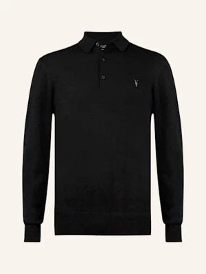 Obrázek produktu Allsaints Úpletová Polokošile Mode Z Merino Vlny černá