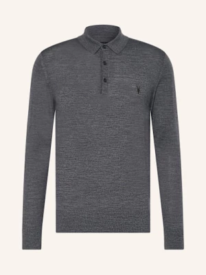 Obrázek produktu Allsaints Úpletová Polokošile Mode Z Merino Vlny šedá