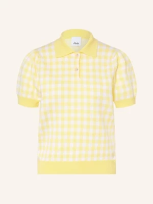 Obrázek produktu Allude Pletené Polo Tričko S Kašmírem tmavě žlutá / žlutá